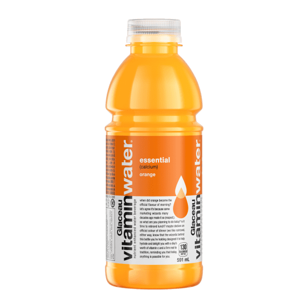 Vitamin Water Energy Drink - Essential (Orange) (12 x 591ml) - Quecan