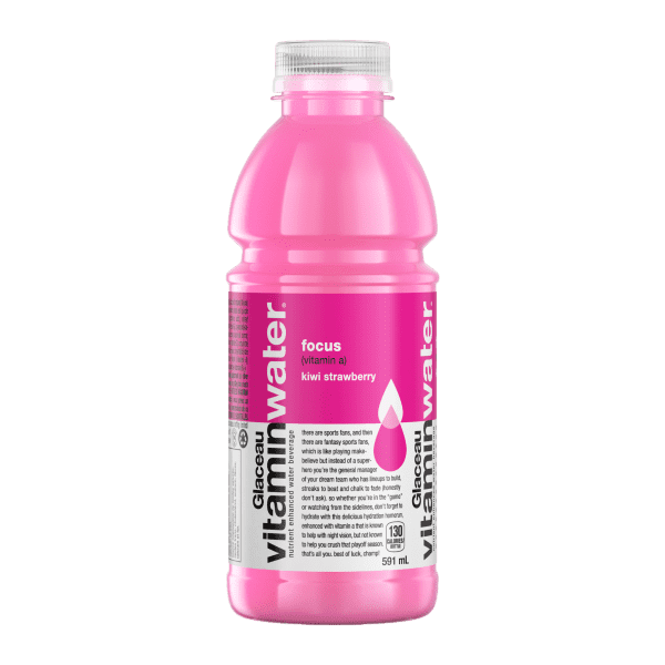 Vitamin Water Energy Drink - Focus (Kiwi Strawberry) (12 x 591ml) - Quecan