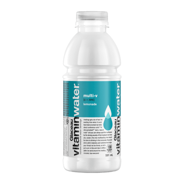 Vitamin Water Energy Drink - Multi- V (Lemonade) (12 x 591ml) - Quecan