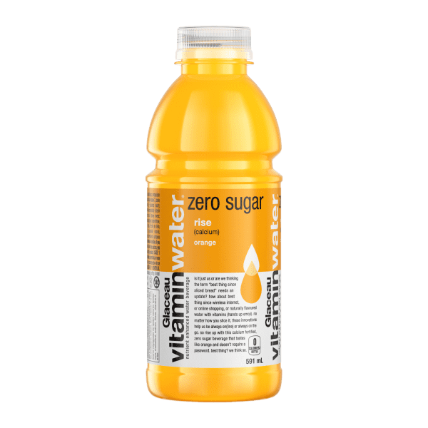 Vitamin Water Zero Sugar Energy Drink - Rise (Orange) (12 x 591ml) - Quecan